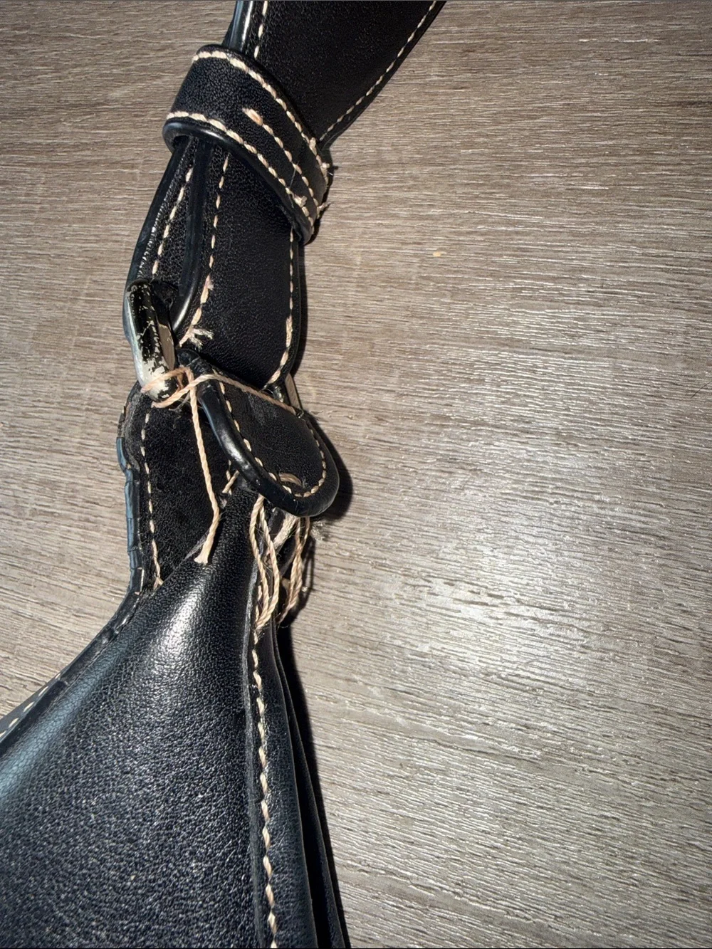 COACH VINTAGE Y2K HAMPTON SOHO BUCKLE HOBO SHOULDER BAG Black Leather